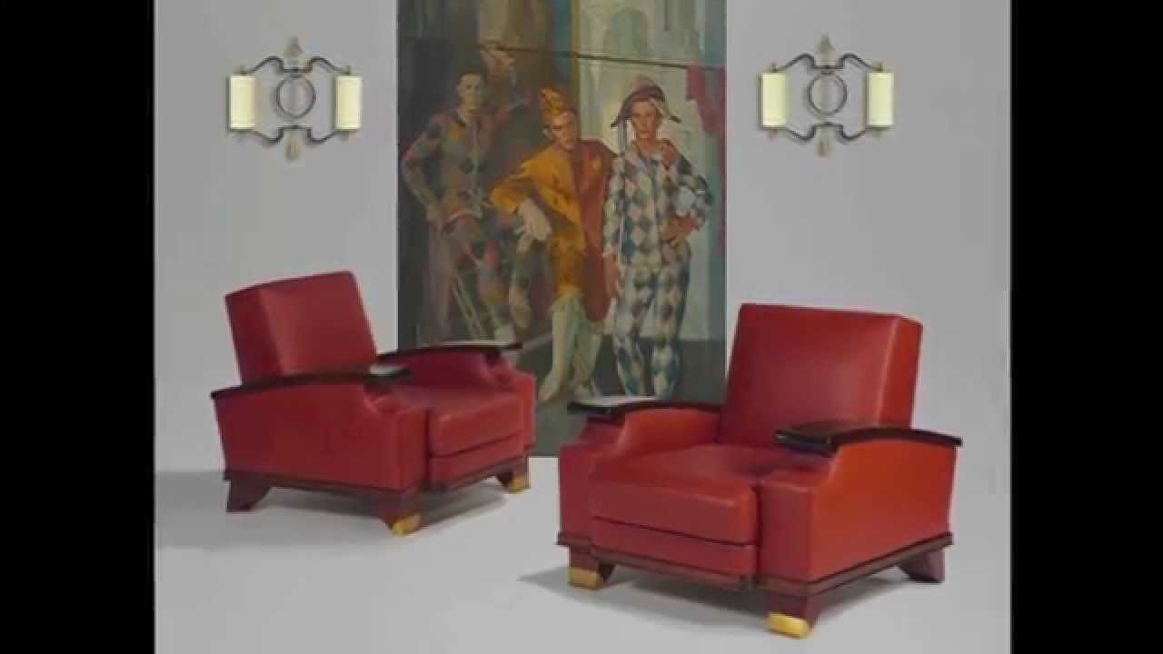 Jacques ADNET, Spectacular pair of armchairs, 1945-1950. Morateur Gallery