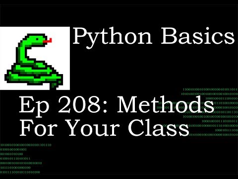 Python Basics Methods For Your Custom Class