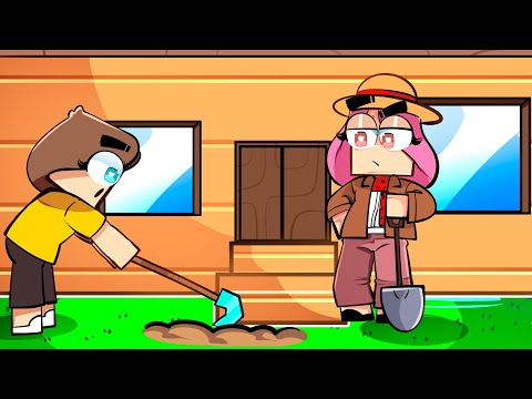 WE BUILT OUR FIRST HOUSE IN MINECRAFT! - 2 Minecraft Beginners #2