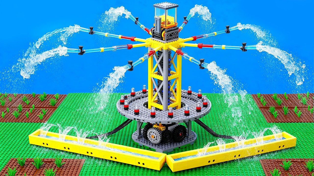 Grow a Garden with The Strongest Emergency LEGO Farm Sprinkler Irrigation System