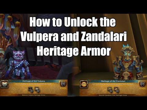 How To Unlock The Vulpera and Zandalari Troll Heritage Armor