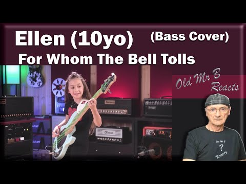 Ellen (10yo) Plays Metallica - For Whom The Bell Tolls (Bass Cover) (Reaction)