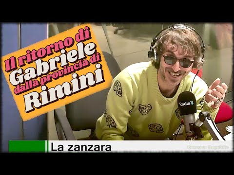 Gabriele's Return from the Province of Rimini - La Zanzara 7.12.2020