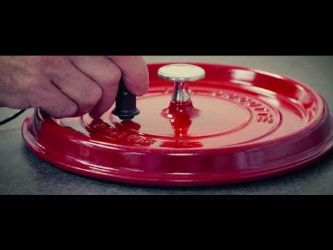 Staub Oval Cocotte, 29cm ketaus, grafito pilka video