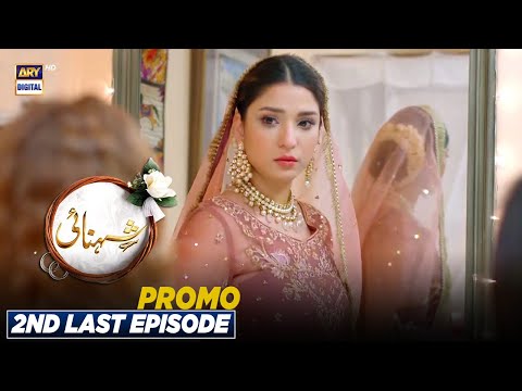 Shehnai 2nd Last Episode - Promo - ARY Digital Drama