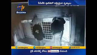 CCTV Visuals of Wine Shop Robbery in Sangareddy