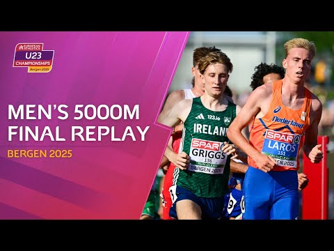 54.11 last lap! 🔥 Men's 5000m final replay | Bergen 2025 European Athletics U23 Championships