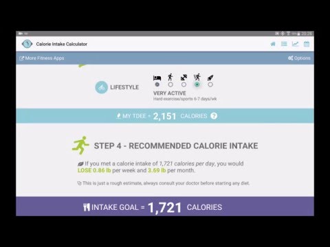 Diet Calories Start Calculator Video