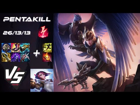 TOP Quinn vs Fiora [PENTAKILL] - NA Grandmaster Patch 25.22