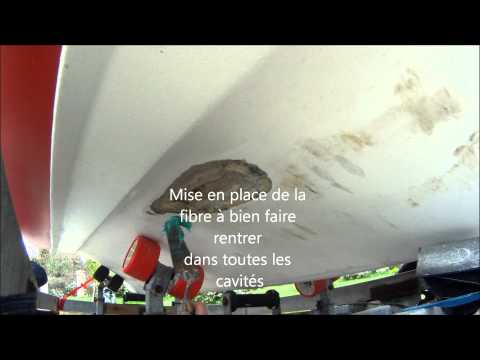 comment reparer la coque d'un bateau