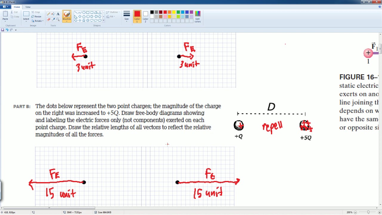 AP Physics Workbook 8.B Electric Force
