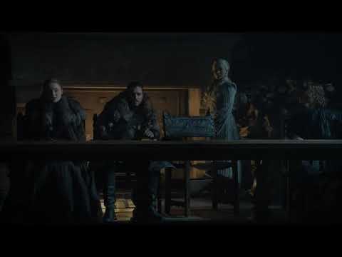 Lady Mormont rechaza a Daenerys como Reina. Juego de tronos ( Español latino)