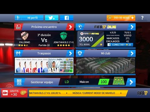 Dream leaguer soccer 2017- Hack plantilla con 32 jugadores al 100% & clasificacion DLO 3000