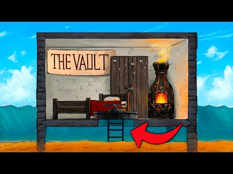 I Built a water base with a hidden entrance in Rust...