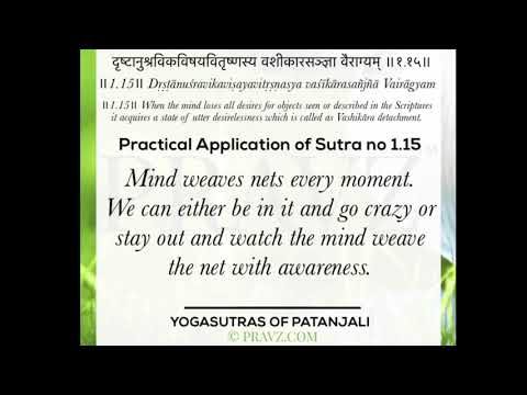 1.15 - Sage Patanjali’s Yogasutras - Practical application