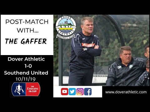 MANAGER REACTION:  DOVER 1-0 SOUTHEND