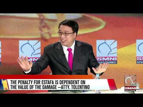 The penalty for estafa is dependant on the value of the damage —Atty. Tolentino