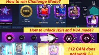 Fifa Mobile - How to win challenge mode? How to unlock H2H and VSA mode?