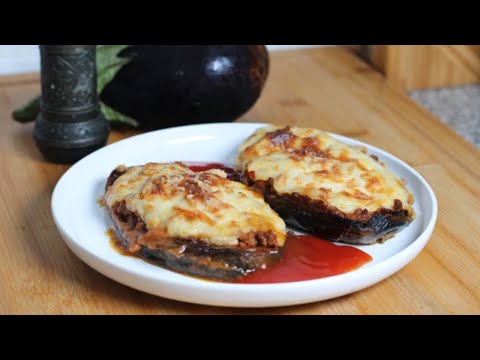 Tender Eggplant Papoutsakia with Bechamel Sauce
