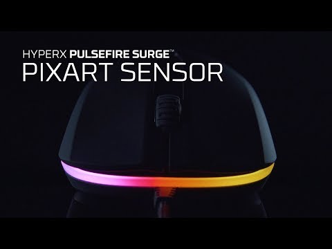 HyperX Pulsefire Surge RGB žaidimų pelė, Juoda video
