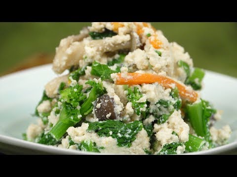 白和え（豆腐と春野菜の和え物 (Shiraae (Mixed Tofu and Spring Vegetables))