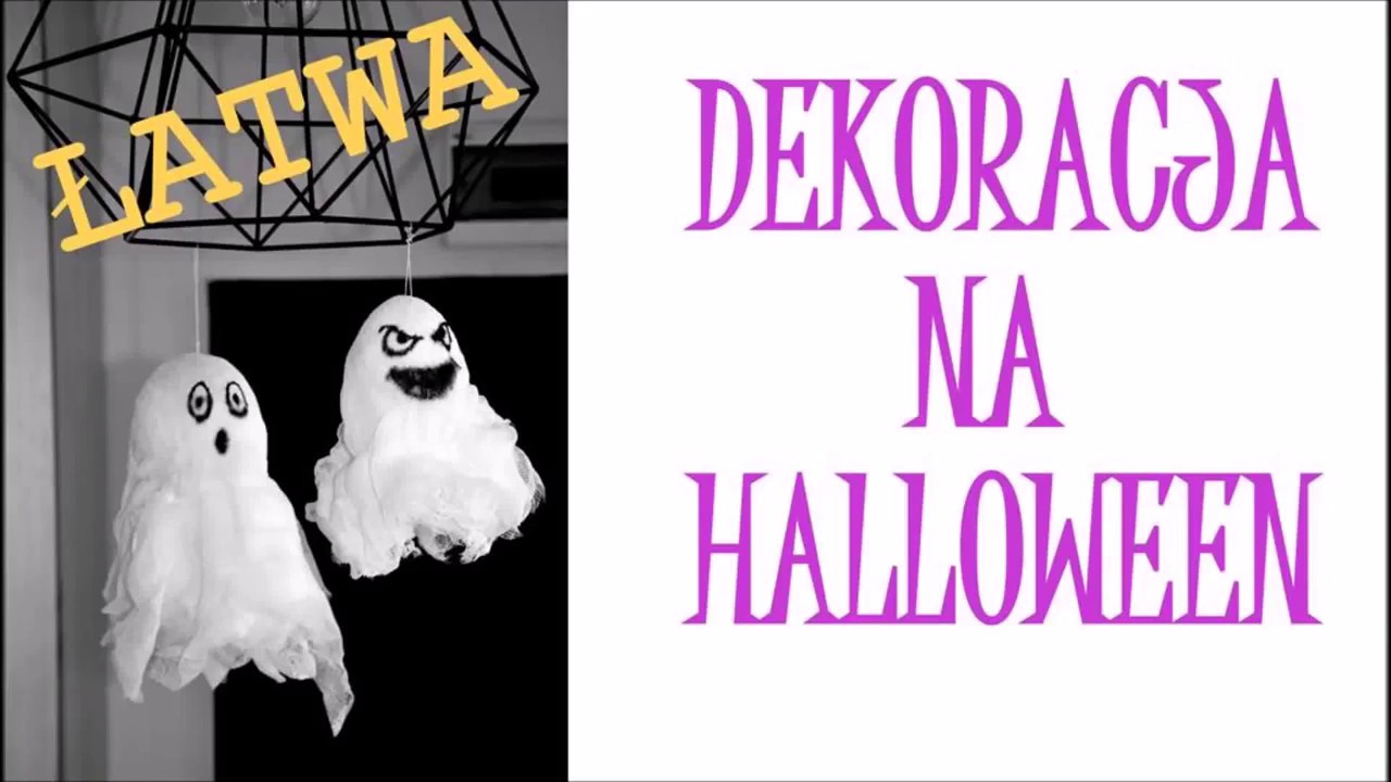 DIY: Halloween dekoracje - 👻 duszki z gazy 👻 - [Atlas Smaków ]