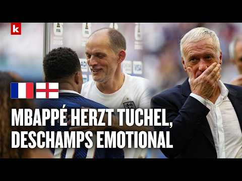 Video Thumbnail: Tuchel crasht Mbappé-Interview, Deschamps sagt "Danke" | Frankreich - England 4:6