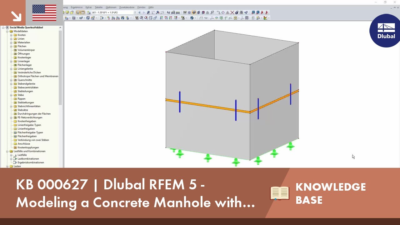 KB 000627 | Modeling Concrete Manhole with Shear Dowels