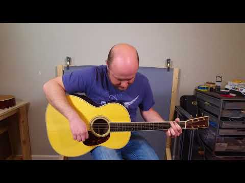 C.F. Martin OM width 0000 Grand Auditorium AAAA Flamed Koa Adirondack - LR Baggs Anthem 1 of 3 image 14