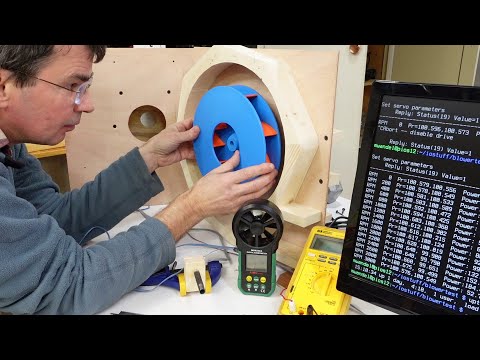 3D printed blower impeller, forward vs. backwards curved fins