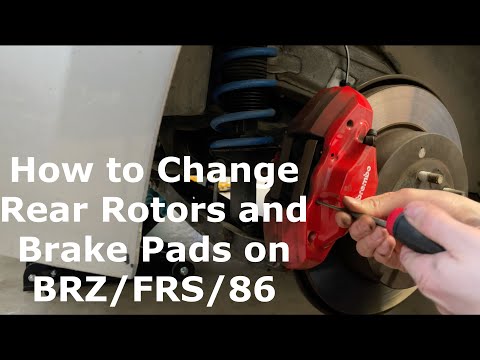 How To Change Rear Rotors and Brake Pads on BRZ/FRS/86 (Brembo Performance Package)
