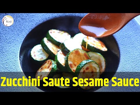 Zucchini Saute Sesame Sauce / Zen food / Shojin ryori