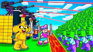 Construí BASE MÁS SEGURA vs 1000 MONSTRUOS en LEGO FORTNITE 😱🏠 MIKECRACK