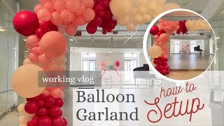 How to Balloon Garland Arch for birthday party/ school event decoration, DIY Photo Booth Decor ideas