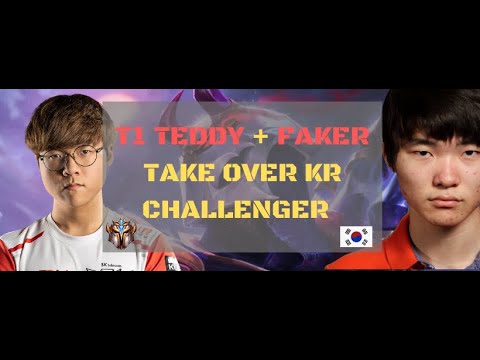 T1 Teddy Jhin vs Ezreal Hard Carry Losing Game feat. Faker - KR Challenger 9.24
