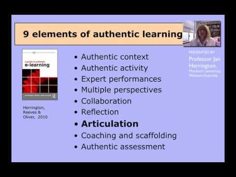 Authentic learning 7: ARTICULATION