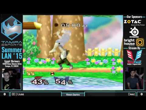 Tampa eSports Summer LAN 15 Melee - Winners Quarters - EE | Uuaa vs Deez [No Audio]