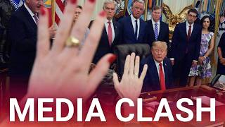 Download lagu IN FULL: Trump spars with reporters following major White House media shake-up mp3