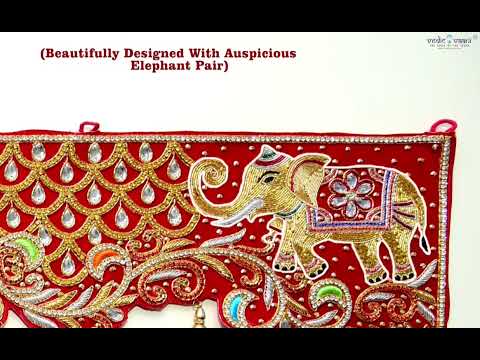 Subh Mangal Traditional Zardosi Hand Work Bandarwal Toran video