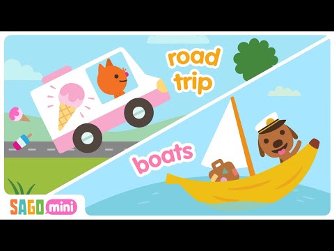 Sago Mini ROAD TRIP & BOATS 🚗⛵ | Interactive Learning Videos for Kids | Sago Mini World Gameplay