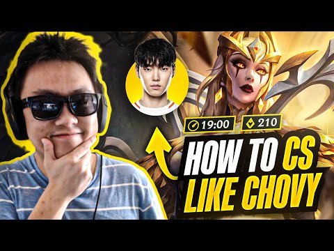 *11 CS PER MIN* How to CS like Chovy and HARD CARRY with Leblanc!