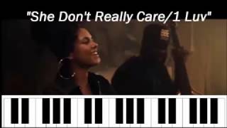 Alicia Keys - She Don't Really Care/1 Luv Piano Tutorial