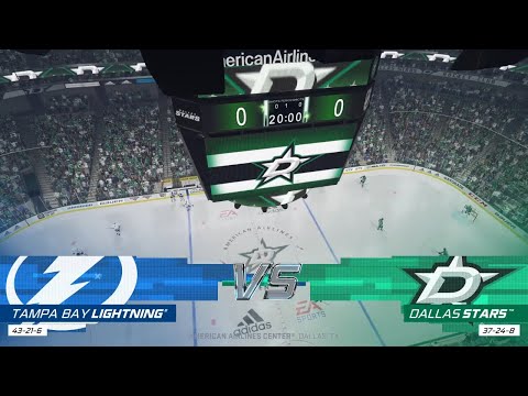 NHL 21 Full Match - Tampa Bay Lightning vs Dallas Stars - Simulation