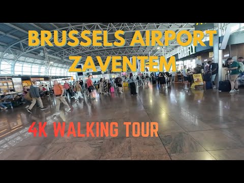 Brussels Airport | Zaventem Airport | 4K Airport Walking Video