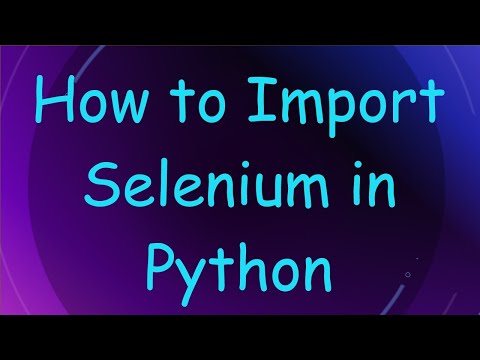 Selenium Python Import By