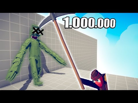 1.000.000 DAMAGE PICKAXE 1 vs 1 TOURNAMENT - TABS | Totally Accurate Battle Simulator 2023