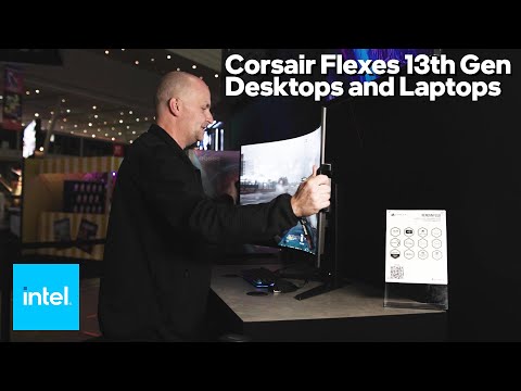 Intel 13th Gen x Corsair at PAX East: Laptops, Desktops, and a Bendable OLED