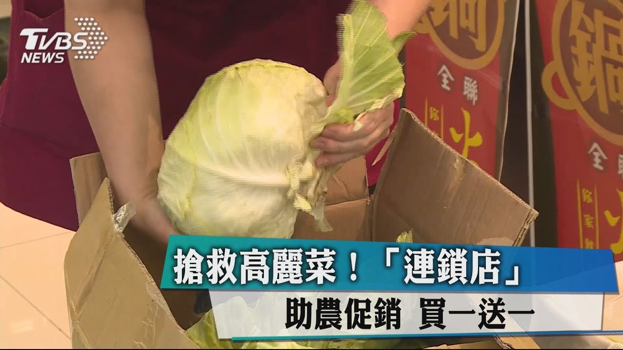 搶救高麗菜大促銷　買一送一1顆只要12元