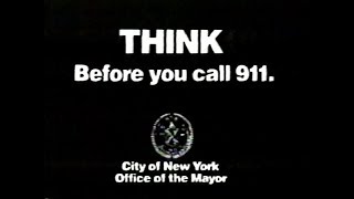 Think Before You Call 911 PSA (1990)