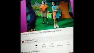 barney byg friends Mr knickerbocker song 1988 1999 version mixed